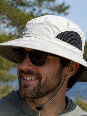 EINSKEY Unisex Sun Hat Beige/Tan Waterproof Wide Brim Bucket Hat UV Protection